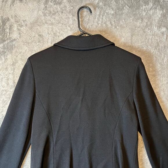 St. John Collection Black Wool‎ Blend Jacket Size 10 Women's - Picture 5 of 6